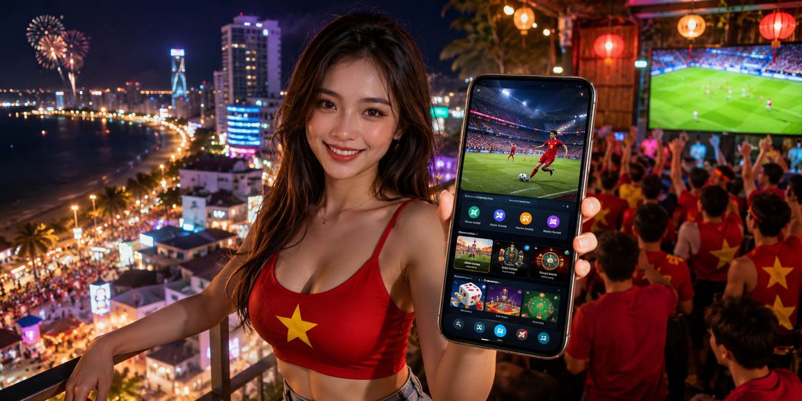 Người dùng trải nghiệm ứng dụng casino tại chợ đêm Nha Trang